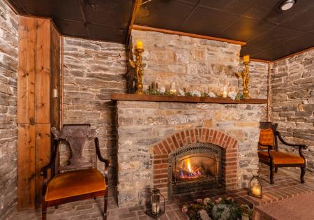 Stone Fireplace